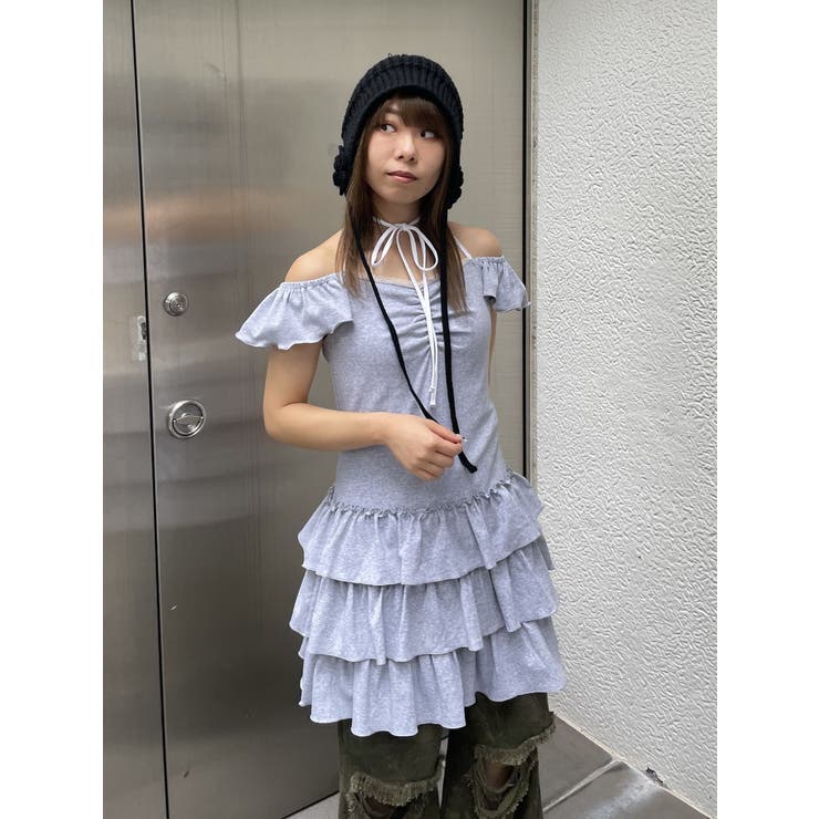 フレンチスリーブフリルワンピース | jouetie | 詳細画像9 