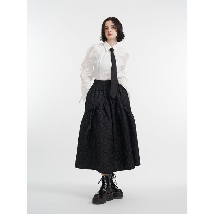 スリットリボンスリーブシャツ | jouetie | 詳細画像13 