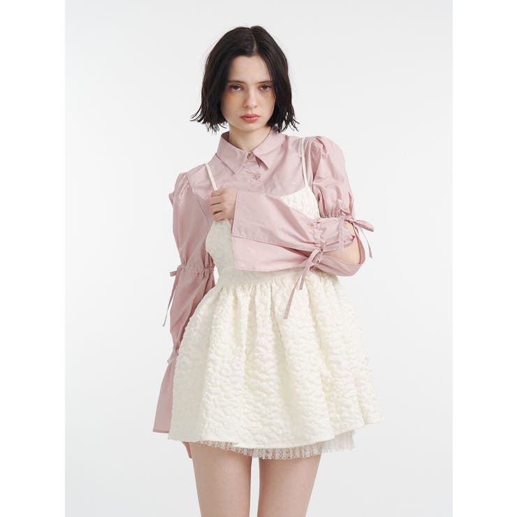 スリットリボンスリーブシャツ | jouetie | 詳細画像16 