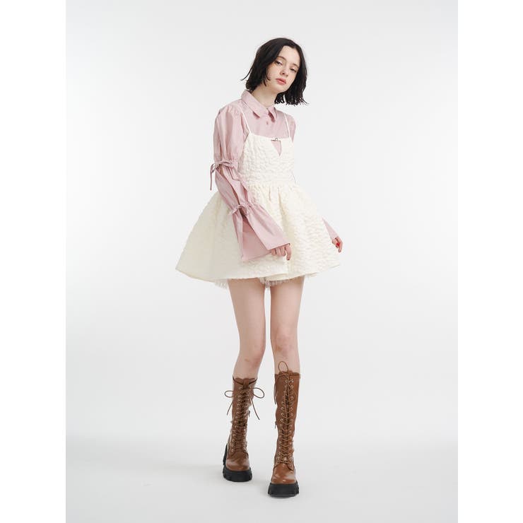 スリットリボンスリーブシャツ | jouetie | 詳細画像17 