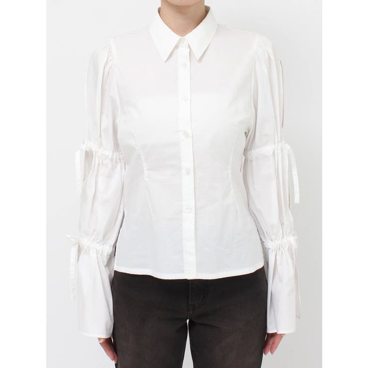 スリットリボンスリーブシャツ | jouetie | 詳細画像19 