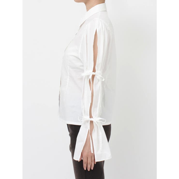 スリットリボンスリーブシャツ | jouetie | 詳細画像20 