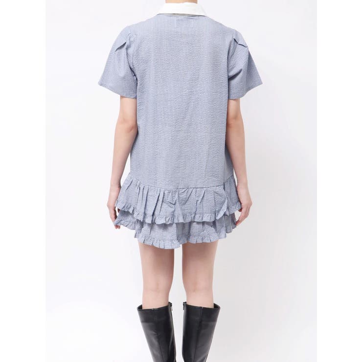 リボンタイヘムフリルチュニックシャツ | jouetie | 詳細画像34 