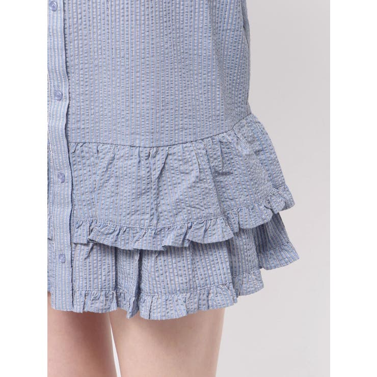 リボンタイヘムフリルチュニックシャツ | jouetie | 詳細画像38 