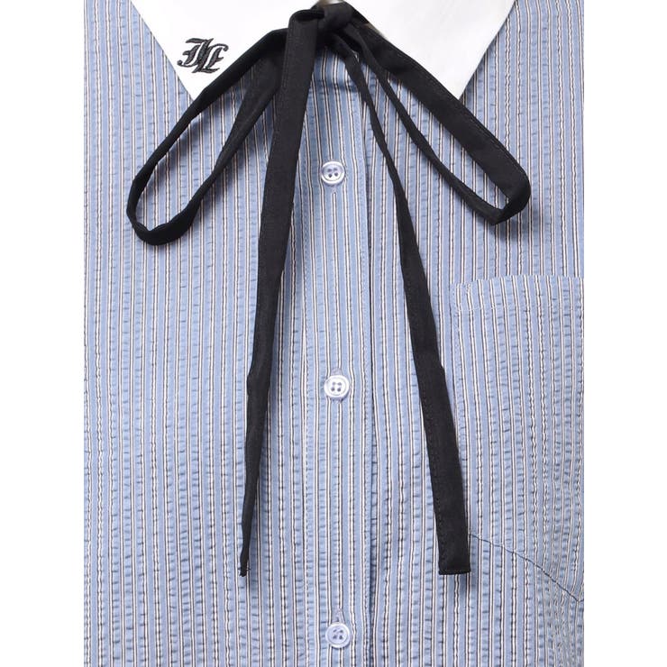 リボンタイヘムフリルチュニックシャツ | jouetie | 詳細画像42 