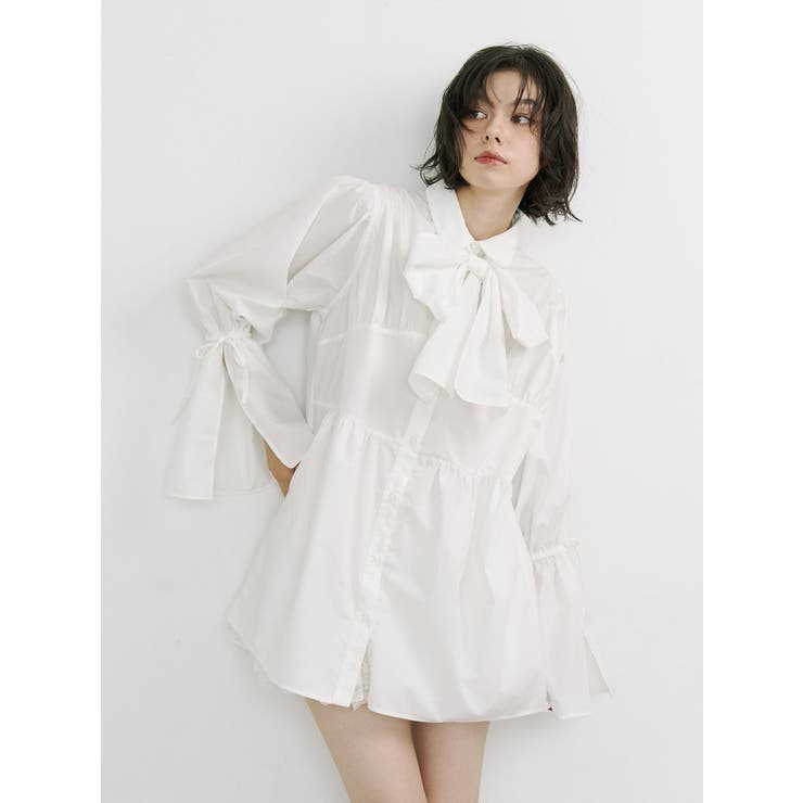 リボンタイチュニックシャツ | jouetie | 詳細画像10 