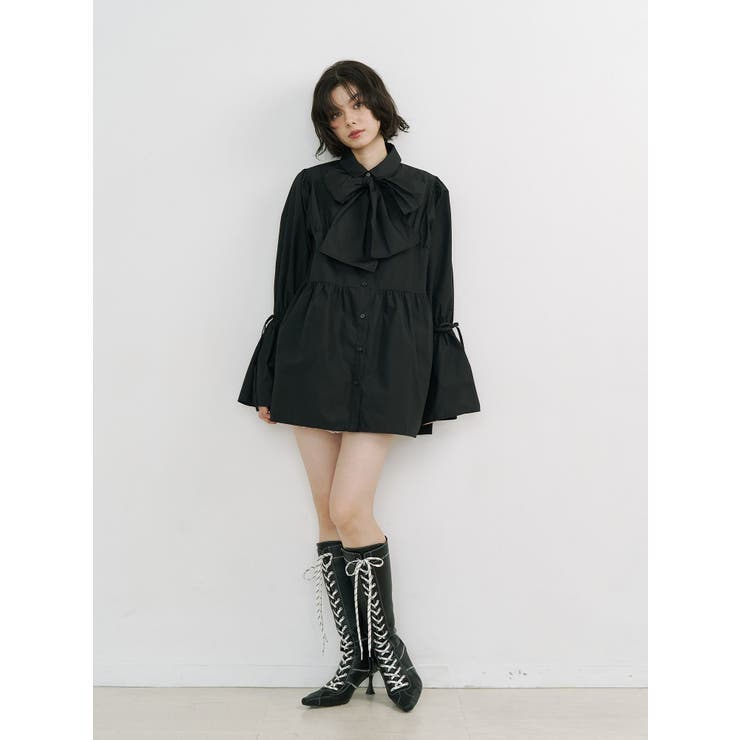 リボンタイチュニックシャツ | jouetie | 詳細画像17 