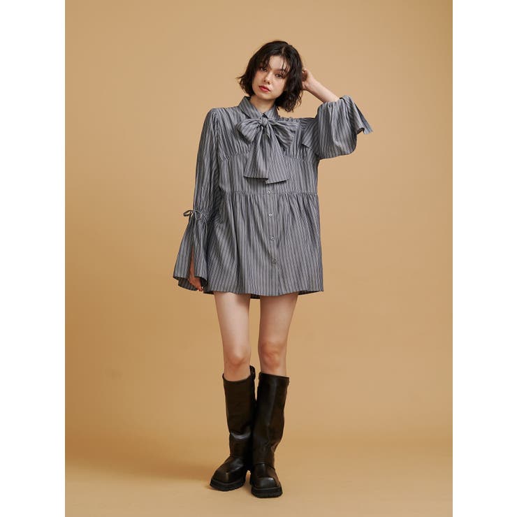 リボンタイチュニックシャツ | jouetie | 詳細画像6 