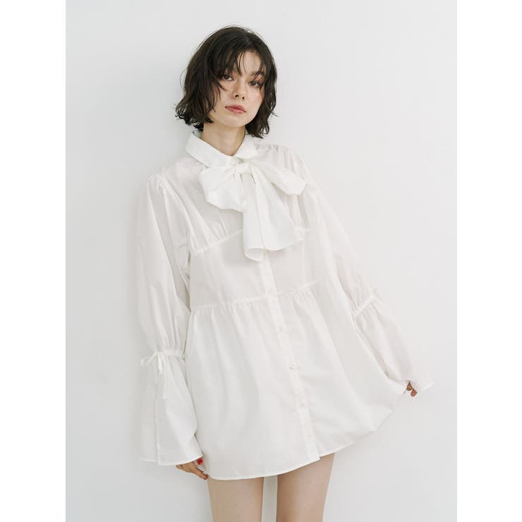リボンタイチュニックシャツ | jouetie | 詳細画像8 
