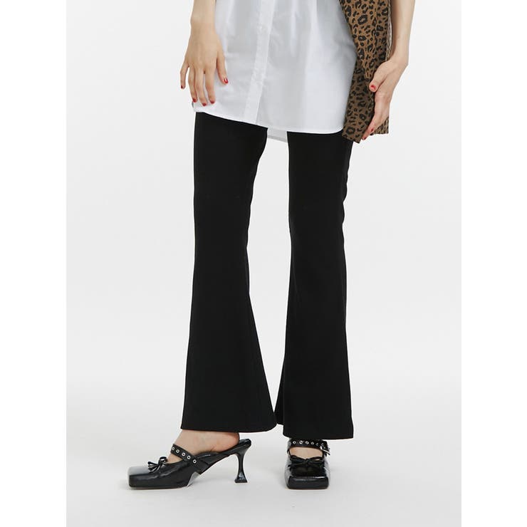 ブラック | イージーフィットフレアパンツ | jouetie