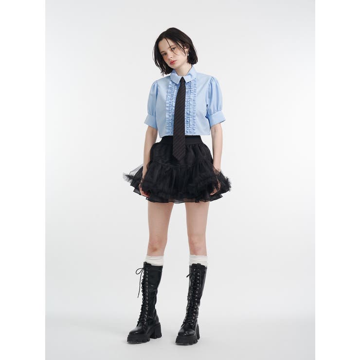 ストレッチレースアップロングブーツ | jouetie | 詳細画像3 