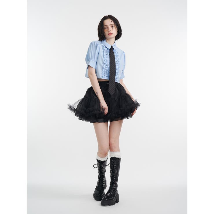 ストレッチレースアップロングブーツ | jouetie | 詳細画像4 