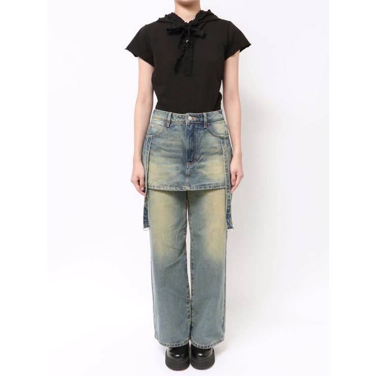 スカートドッキングルーズパンツ | jouetie | 詳細画像18 