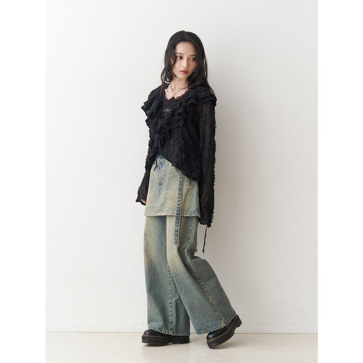 スカートドッキングルーズパンツ | jouetie | 詳細画像5 