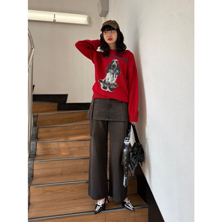 スカートドッキングルーズパンツ | jouetie | 詳細画像9 