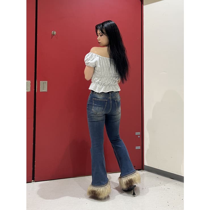 ファードッキングフィットフレアデニム | jouetie | 詳細画像12 