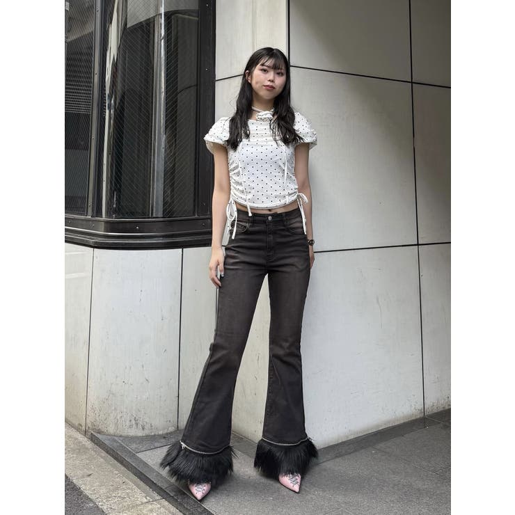 ファードッキングフィットフレアデニム | jouetie | 詳細画像13 