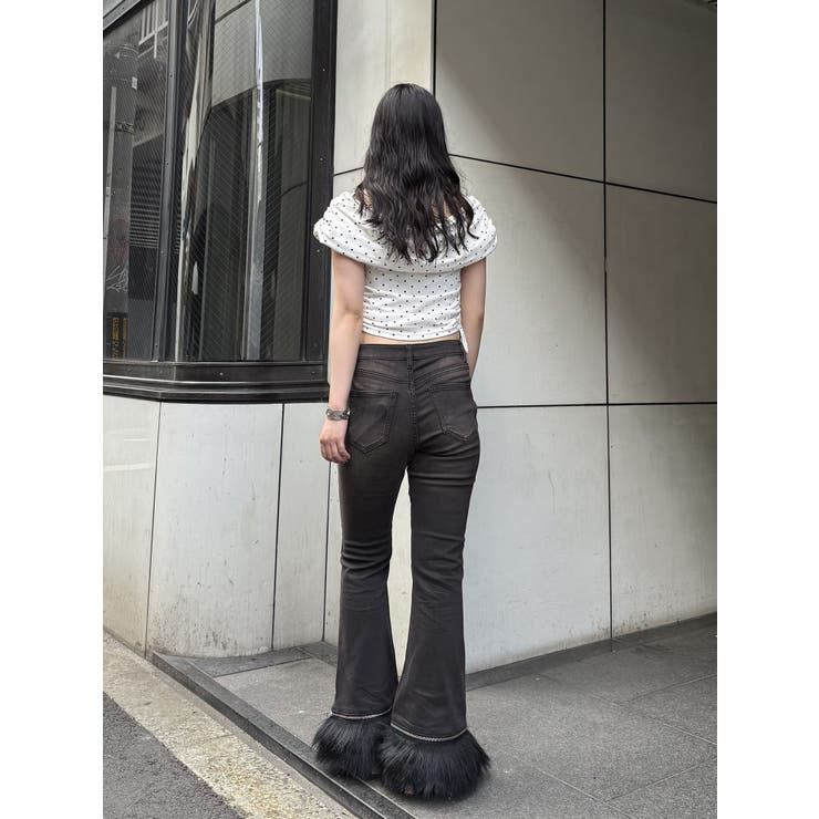 ファードッキングフィットフレアデニム | jouetie | 詳細画像15 