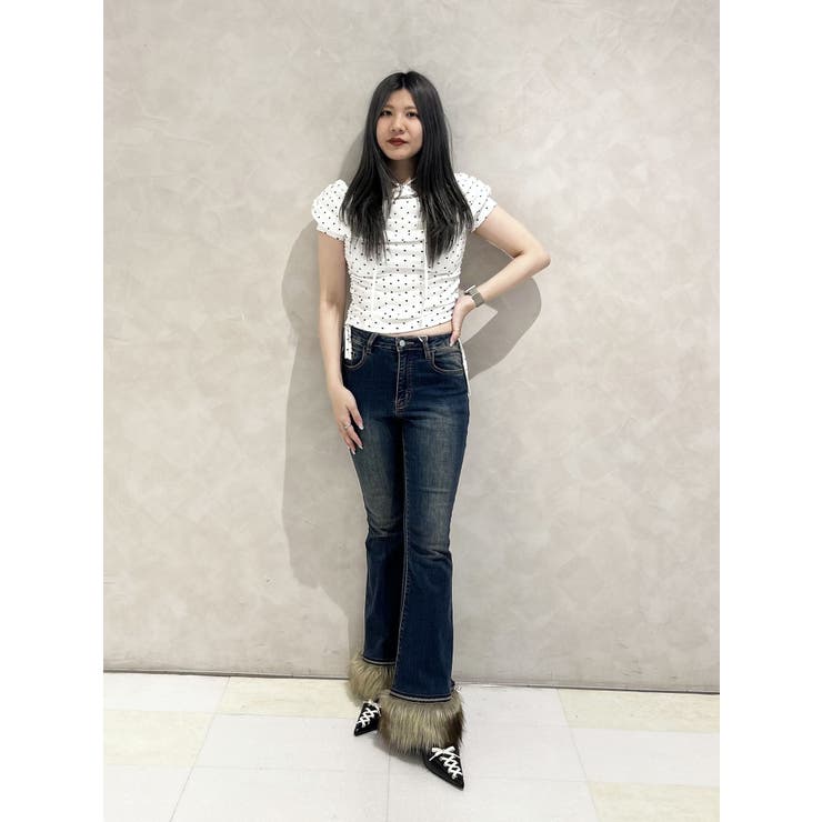 ファードッキングフィットフレアデニム | jouetie | 詳細画像16 