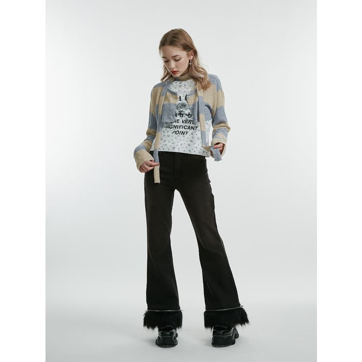 ファードッキングフィットフレアデニム | jouetie | 詳細画像8 