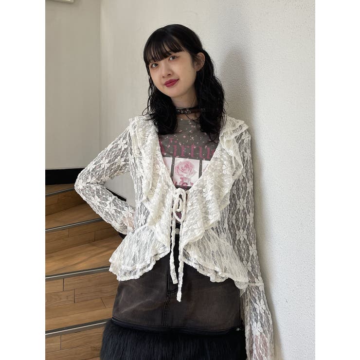 ファードッキングデニムミニスカート | jouetie | 詳細画像12 