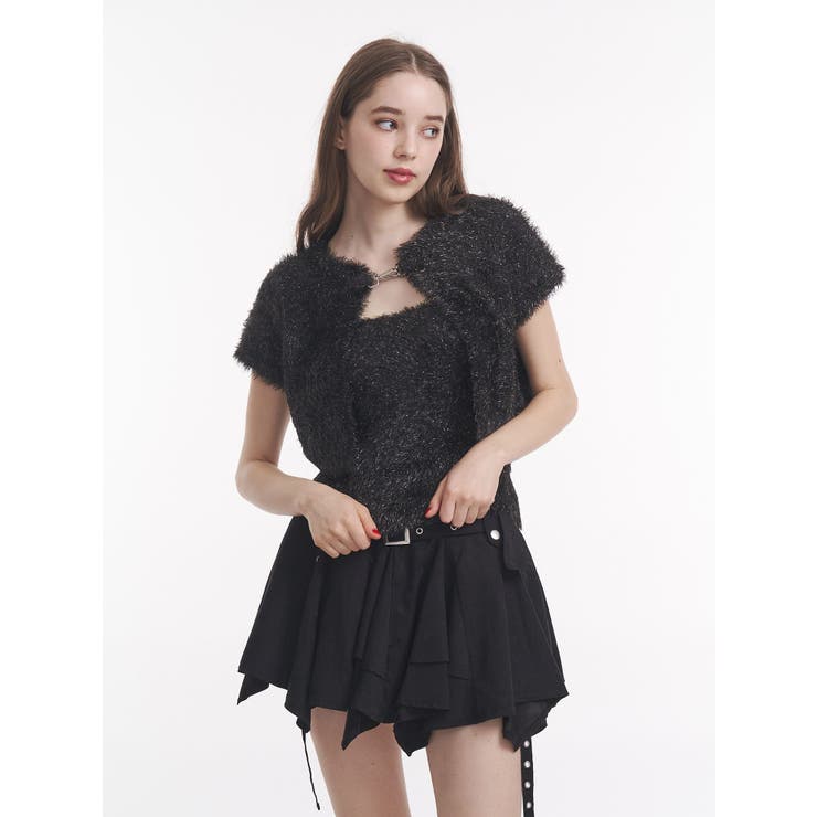 ハーフスリーブラメニットアンサンブル | jouetie | 詳細画像10 