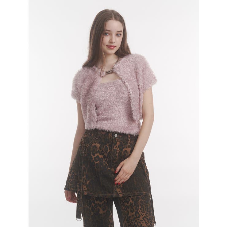 ハーフスリーブラメニットアンサンブル | jouetie | 詳細画像17 