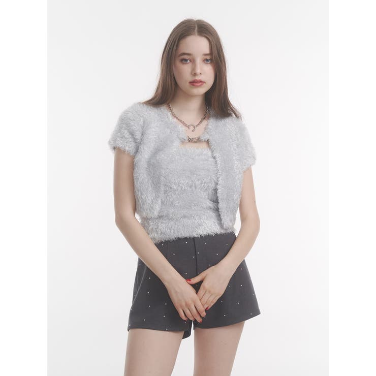 ハーフスリーブラメニットアンサンブル | jouetie | 詳細画像3 