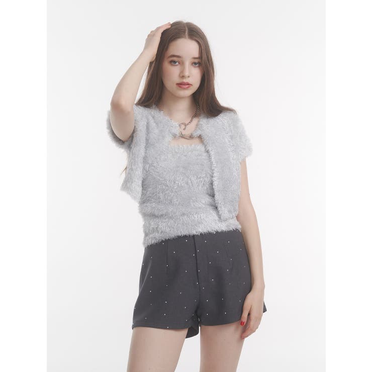 ハーフスリーブラメニットアンサンブル | jouetie | 詳細画像4 