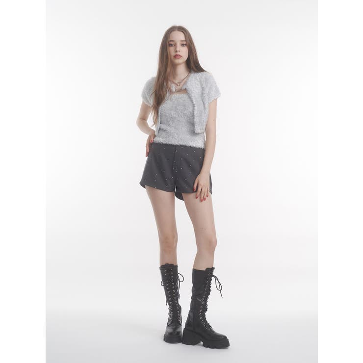 ハーフスリーブラメニットアンサンブル | jouetie | 詳細画像6 