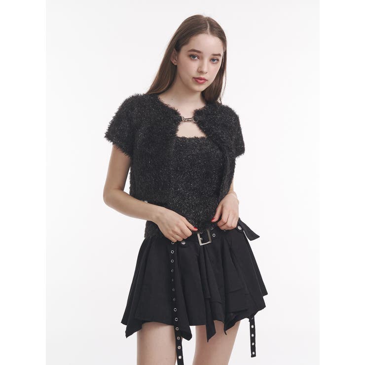 ハーフスリーブラメニットアンサンブル | jouetie | 詳細画像9 