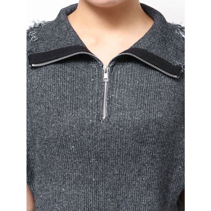 ハーフジップダメージニット | jouetie | 詳細画像13 