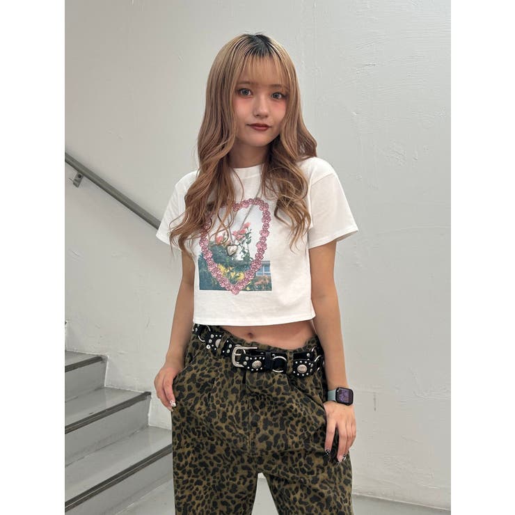 フラワーフォトフィットTシャツ | jouetie | 詳細画像14 
