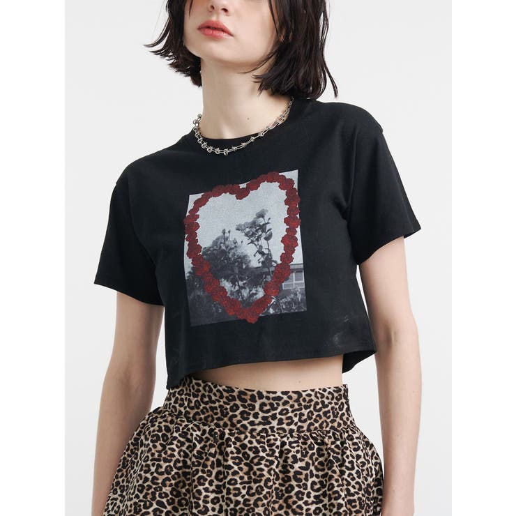 フラワーフォトフィットTシャツ | jouetie | 詳細画像4 