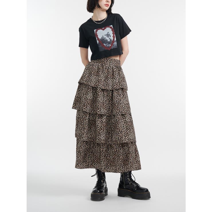 フラワーフォトフィットTシャツ | jouetie | 詳細画像5 
