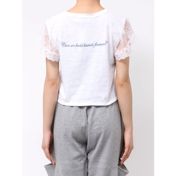 【Mickey&Minnie】ILOVEレースリメイクトップス | jouetie | 詳細画像12 