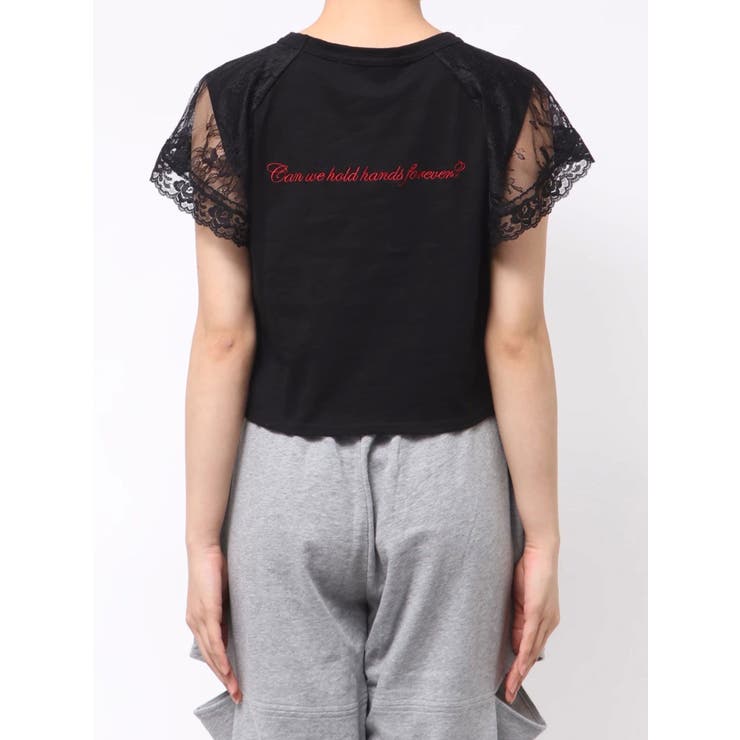 【Mickey&Minnie】ILOVEレースリメイクトップス | jouetie | 詳細画像17 