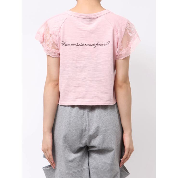 【Mickey&Minnie】ILOVEレースリメイクトップス | jouetie | 詳細画像18 