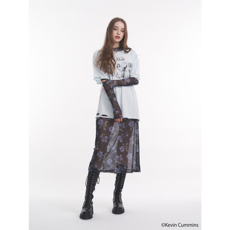 【KevinCummins×jouetie】フォトダメージBIGTシャツ | jouetie | 詳細画像12 