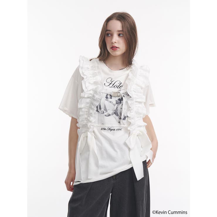 【KevinCummins×jouetie】フォトダメージBIGTシャツ | jouetie | 詳細画像17 