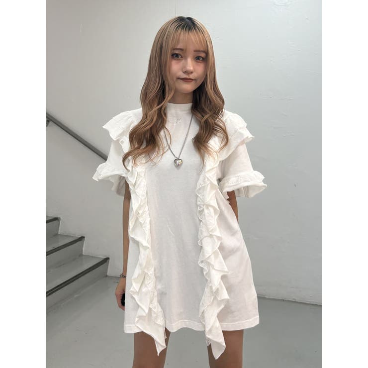 フリルドッキングルーズTシャツ | jouetie | 詳細画像21 