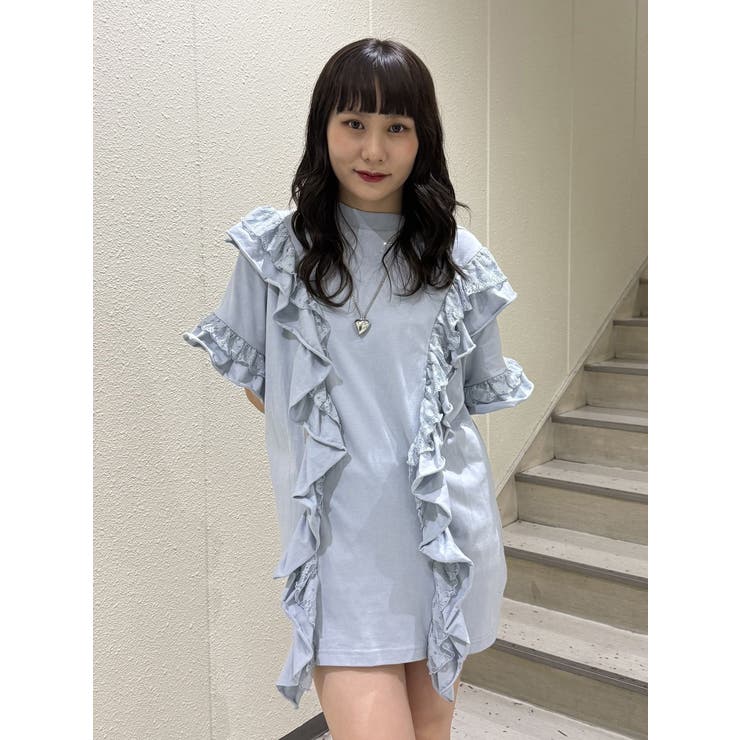 フリルドッキングルーズTシャツ | jouetie | 詳細画像24 