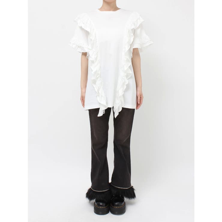 フリルドッキングルーズTシャツ | jouetie | 詳細画像34 