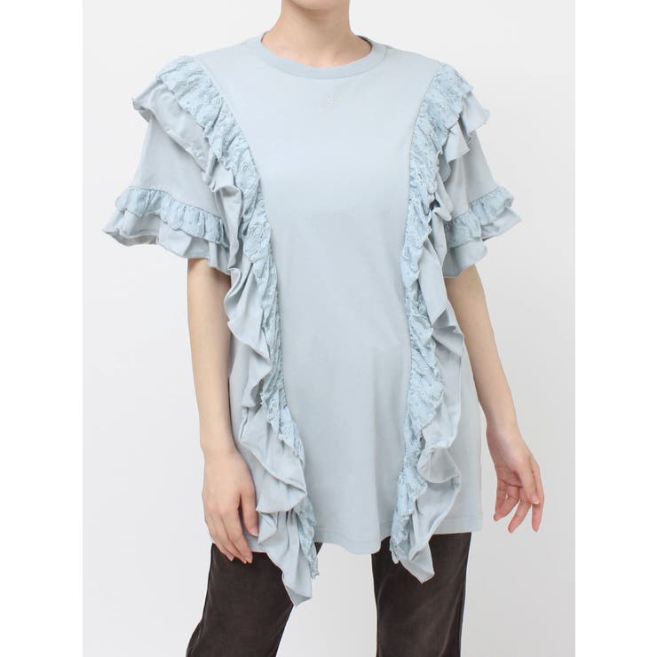 フリルドッキングルーズTシャツ | jouetie | 詳細画像39 