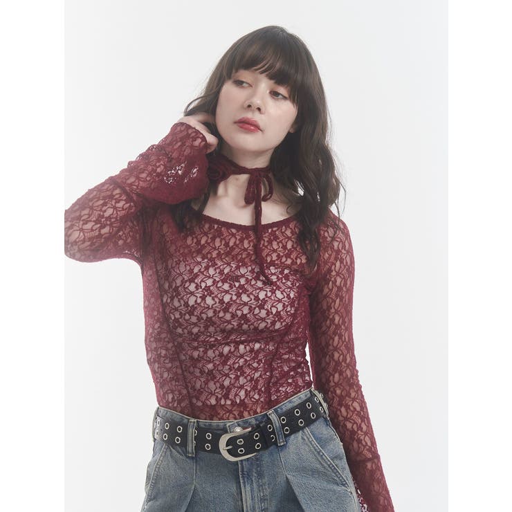 レースギャザートップス | jouetie | 詳細画像10 