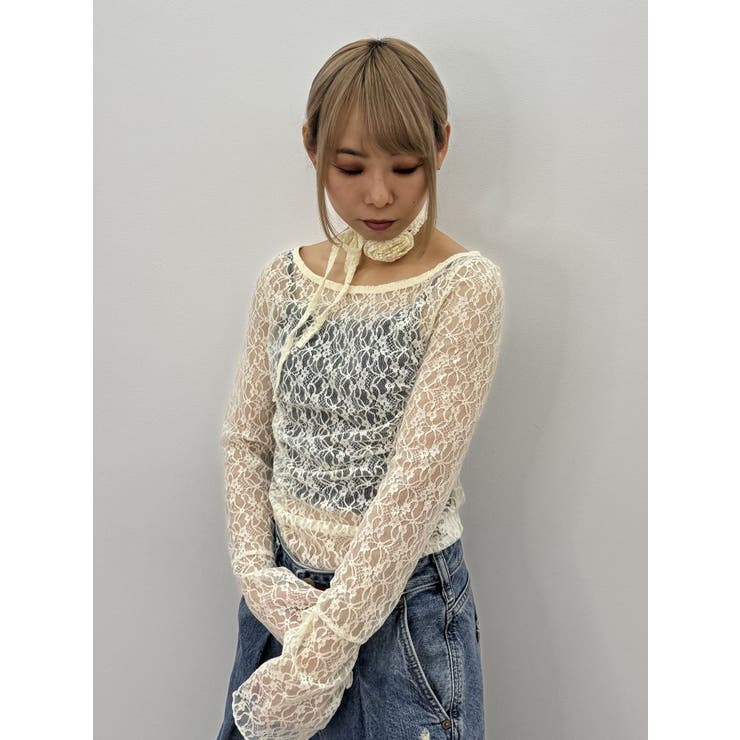 レースギャザートップス | jouetie | 詳細画像21 