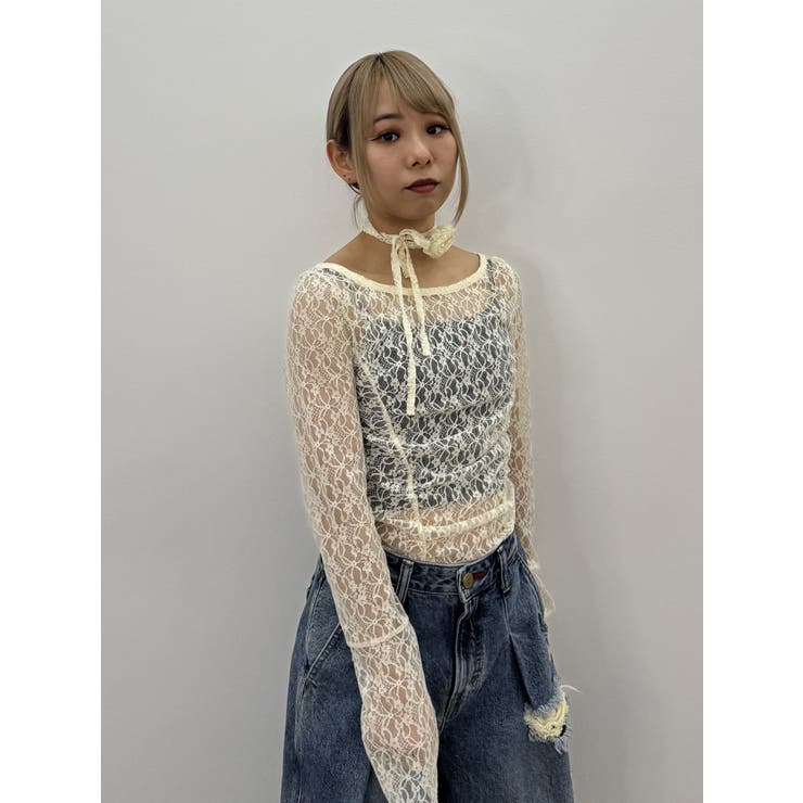 レースギャザートップス | jouetie | 詳細画像22 