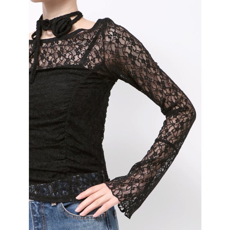 レースギャザートップス | jouetie | 詳細画像31 