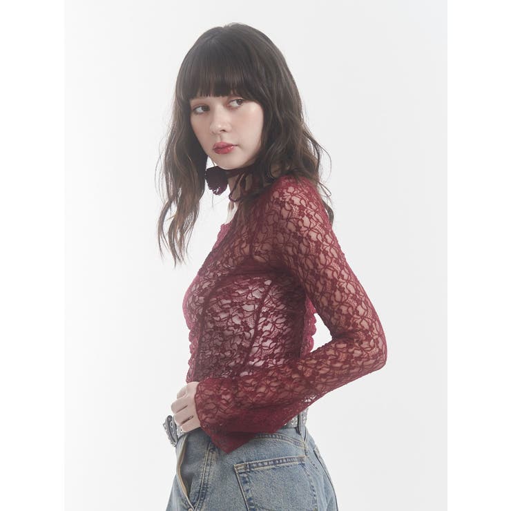 レースギャザートップス | jouetie | 詳細画像9 