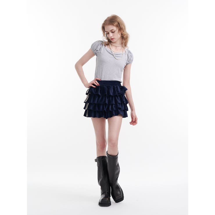 レースドッキングリボントップス | jouetie | 詳細画像2 